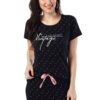 DZZO Cotton Night Suit for Women Girls | Women's Printed Cotton Night Suit Set Pyjama Set Sleepwear Nightwear Nightdress Loungewear (XXX-Large, Navy Blue) - Image 2