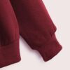 TAGAS Women's Printed Hoodies || Cotton Blend Regular Fit Sweatshirt for Women || Hoodies || Winter Wear for Women Maroon (X_Large) - Image 2