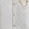 AHHAAAA Boy's Cotton 2 Piece Indo-Western Set/Kids Ethnic Wear Jaquard Sherwani, Indian wear - Ideal for any Festivals and Cultural Occasion|Beige, 7-8 Years| - Image 5