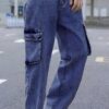 Ben Martin Men's Cargo || Men Cargo Pants || Men Cargo Pants Denim || Loose Pant for Men || Dark Blue Cargos for Men Size 32 - Image 4