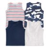 Real Basics Cotton Boys Regular Fit Vests(Rb-Bb-Tvest-P4-34-S1_Multicolor_3-4 Years) - Image 9