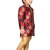 AJ DEZINES Kids Indo Western Sherwani Set For Boys (1007-RED-7) - Image 3
