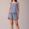 KANNAHI Women Pure Cotton Paisley Printed Indigo Blue Top & Shorts Set, Nightwear, Nightsuit Set, Sleepwear, Loungewear (Combo of Top and Shorts) (XX-Large) - Image 8