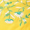 Yash Gallery Rayon Blend Women's Rayon Slub Embroidered Straight Top for Women (1066YKYELLOW_Yellow_Medium) - Image 3