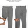 The Pant Project Luxury Pv Lycra Stretchable Grey Formal Pants For Men | Stylish Slim Fit Men's Wear Mid Rise Trousers For Office Or Party | Mens Fashion Dress Trouser Pant, 30 - Image 4