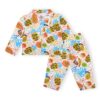 The Mom Store Baby Pajama Set Combo of 2 | 100% Cotton | Nightwear | Sleepwear for Newborn and for Infant | Soft | Comfortable | Breakfast-Sweet Print | for Boys and Girls | White | 6-12M - Image 2
