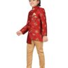 AJ DEZINES Boys Brocade Sherwani Set (Boys, Red) - Image 5