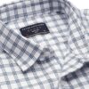 Peter England Men's Slim Fit Full Sleeve Checkered Casual Shirt | 100% Cotton | Premium Twill Weave White - Image 2