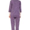 ZEYO Women's Cotton Bear Printed Purple Night Suit Set of Shirt & Pyjama 5270 - Image 6