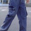 Ben Martin Men's Cargo || Men Cargo Pants || Men Cargo Pants Denim || Loose Pant for Men || Dark Blue Cargos for Men Size 32 - Image 5