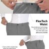 The Pant Project Luxury Pv Lycra Stretchable Grey Formal Pants For Men | Stylish Slim Fit Men's Wear Mid Rise Trousers For Office Or Party | Mens Fashion Dress Trouser Pant, 30 - Image 6
