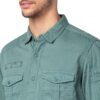 Spykar Khaki Full Sleeves Shirt for Men (Size: 4XL)-MSHSS1BC039-Sage Green - Image 3