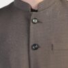 TAHVO Men's Formal Blazer | Wedding Indo-Western Coat | Mandarin Collar Suit Jacket (in, Numeric, 34, Brown) - Image 2