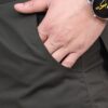 Men's Ribstop Weaving Non-Stretchable Fabric Multiple Pockets Casual Tactical Cargo Pant (Grey-28) - Image 4