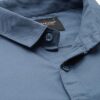 Majestic Man Cotton Solid Slim Fit Casual Shirt for Men (Medium, Dark Grey) - Image 3