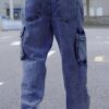 Ben Martin Men's Cargo || Men Cargo Pants || Men Cargo Pants Denim || Loose Pant for Men || Dark Blue Cargos for Men Size 32 - Image 3