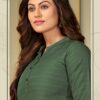 Krishna Apparels - Women & Men Couple Kurta & Kurti Set - Fancy Printed Dress for Women & Men - Casual Dress - Pure Couple Kurta & Kurti Set - Viscose/Rayon (Green, Men - M/Women - XL) - Image 5