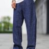 Lymio Men Jeans || Men Jeans Pants || Denim Jeans || Baggy Jeans for Men (baggy-08-34) Dark Blue - Image 3
