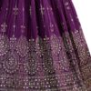 White Button New Wine Ethnic Long Party Kids Gown for Girls Maxi Dress - Image 3