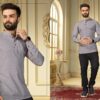 Women and Men Couple Kurta & Kurti Set_Fancy Printed deeess|Dress for Women Casual Dress Pure Couple Kurta & Kurti Set Viscose Royon for Women (MEN - XL/WOMEN - M, grey) - Image 2