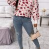 Leriya Fashion Women's Regular Fit Top (LF-W1767_Red - Image 3