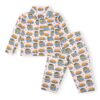 The Mom Store Baby Pajama Set Combo of 2 | 100% Cotton | Nightwear | Sleepwear for Newborn and for Infant | Soft | Comfortable | Breakfast-Sweet Print | for Boys and Girls | White | 6-12M - Image 5