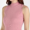 Rock Paper Scissors Womens Slim Fit Tank Top High Neck Cotton Top Stylish Women Top, Large - Image 3