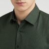 Van Heusen Cotton Men's Slim Fit Shirt (VHSFRSLBJ01503_Green 44) - Image 4