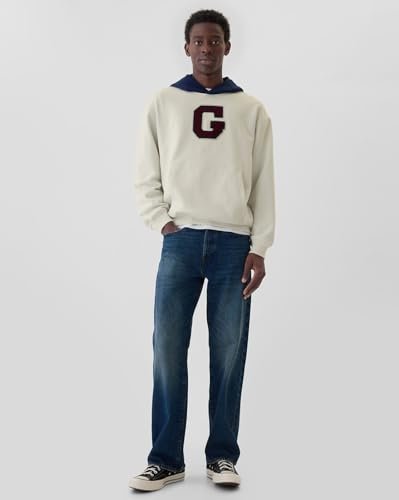 GAP Men's Cotton Neck Hooded Sweatshirt (442588414_Blue - Image 2