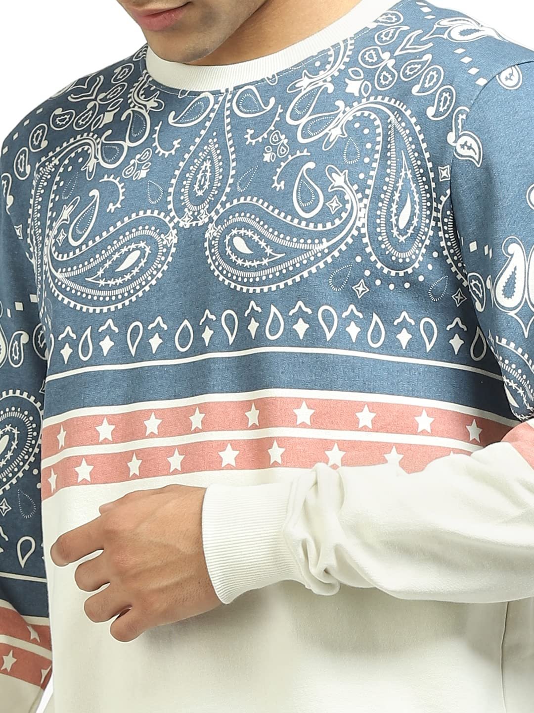 JACK & JONES Regular Fit Sweatshirt(110831201_Cloud Dancer_XL) - Image 2