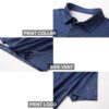 M MAELREG Golf Shirts for Men Dry Fit Short Sleeve Print Performance Moisture Wicking Polo Shirt - Image 2